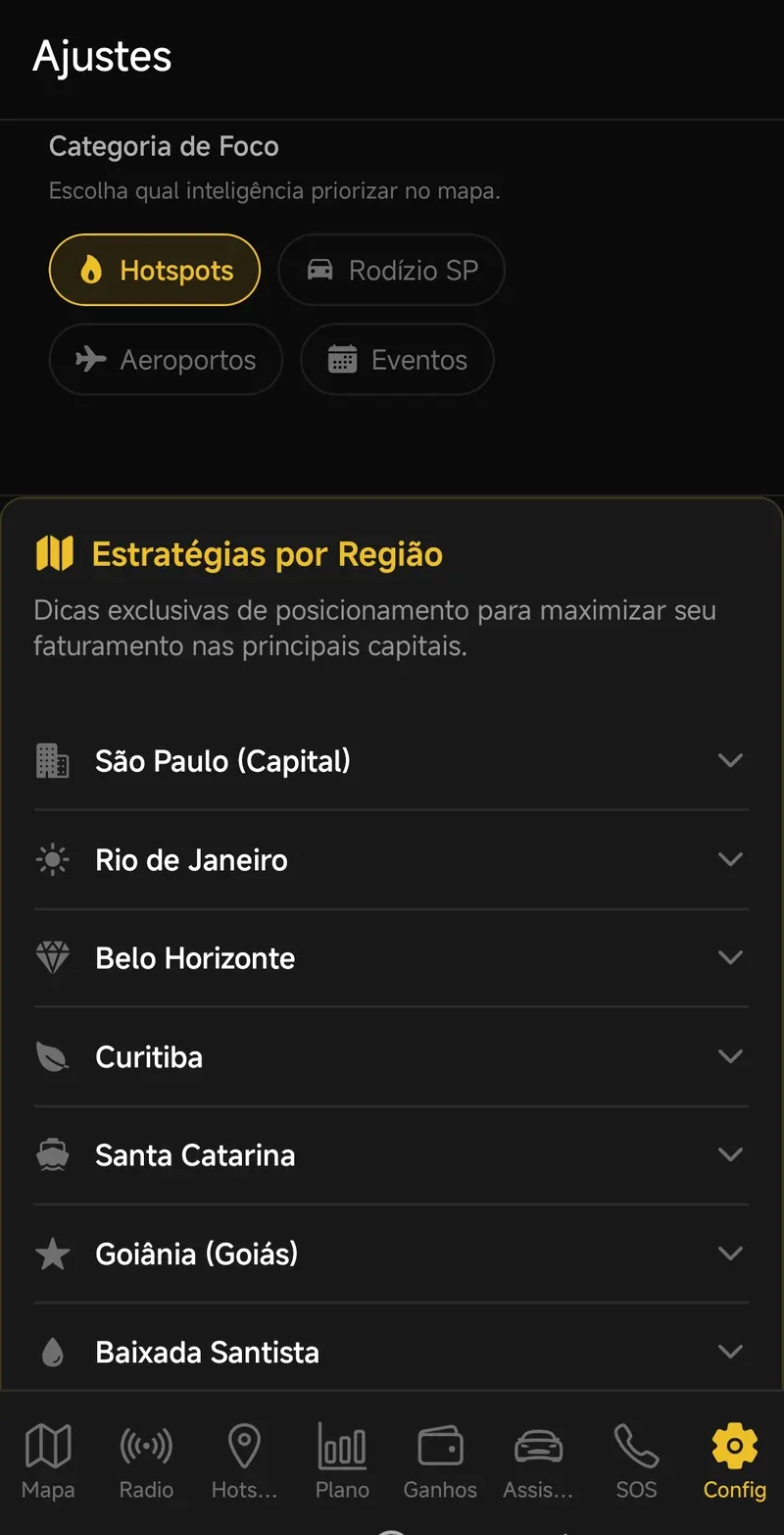 Estrategias por regiao